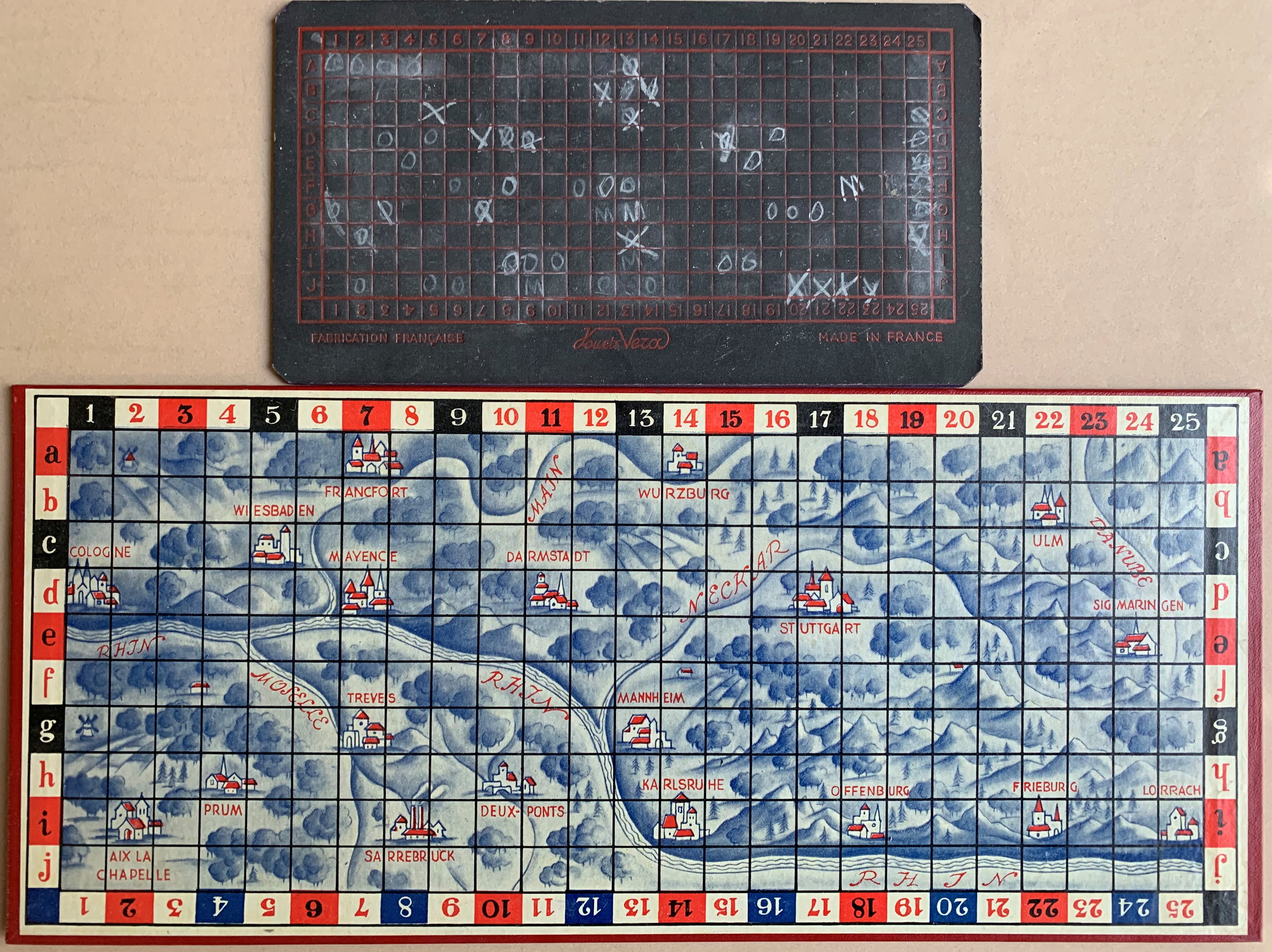 Pair of boards for Bombardement de la ligne Siegfried