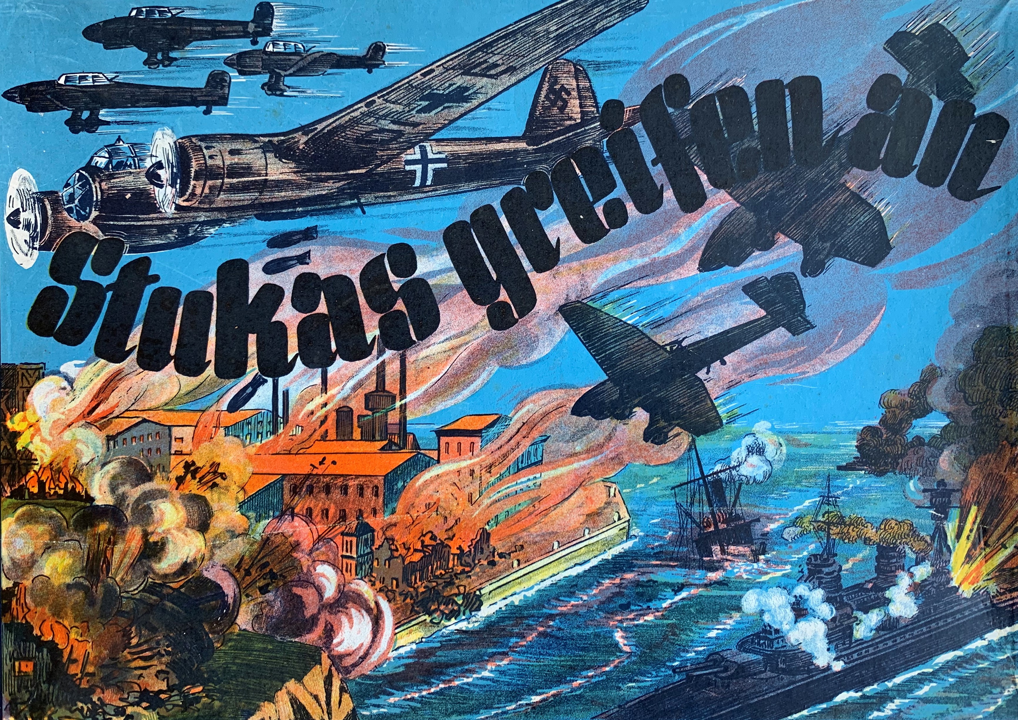 Box cover for Stukas griefen an