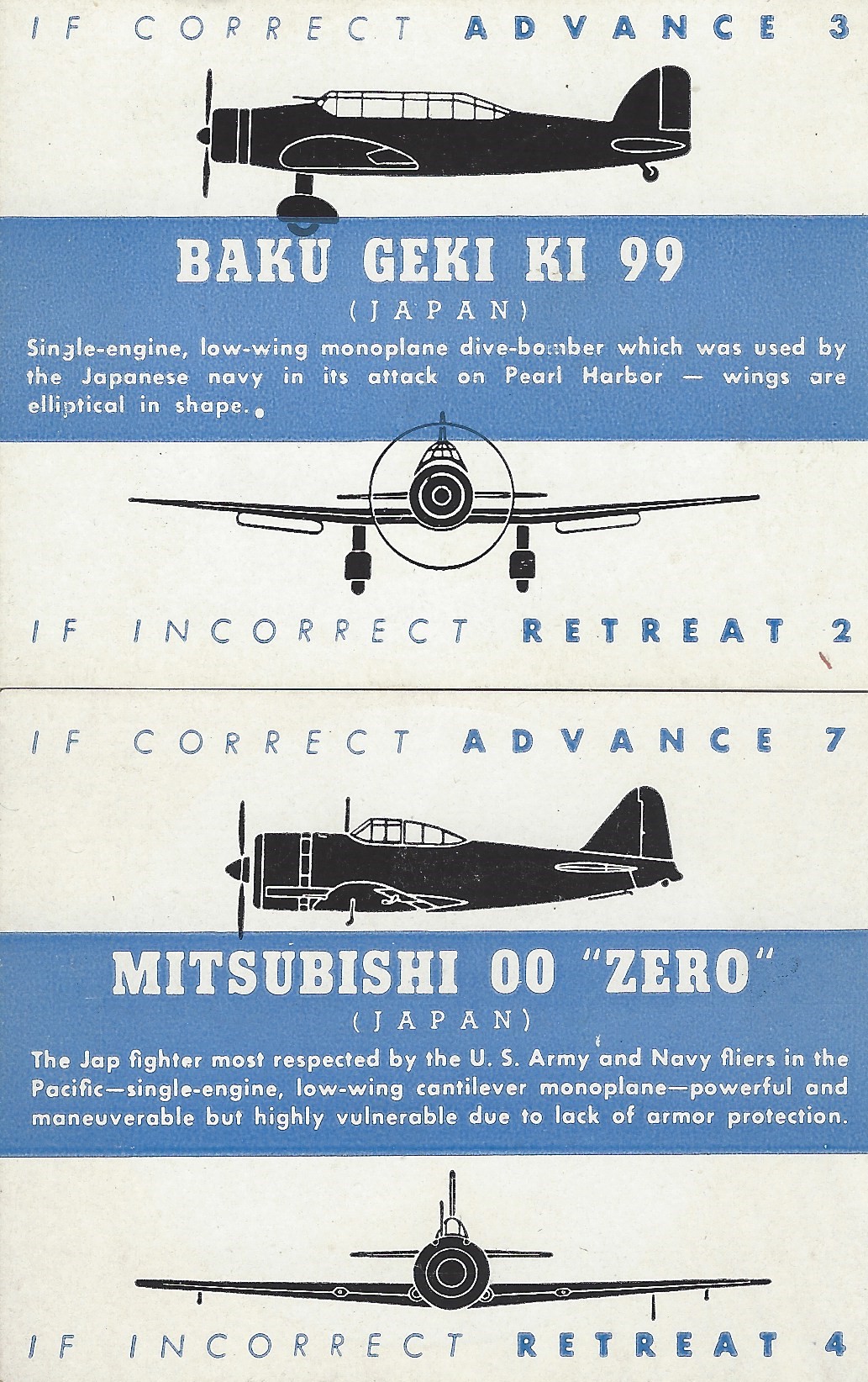 Spot Ki99 Zero Card Fronts