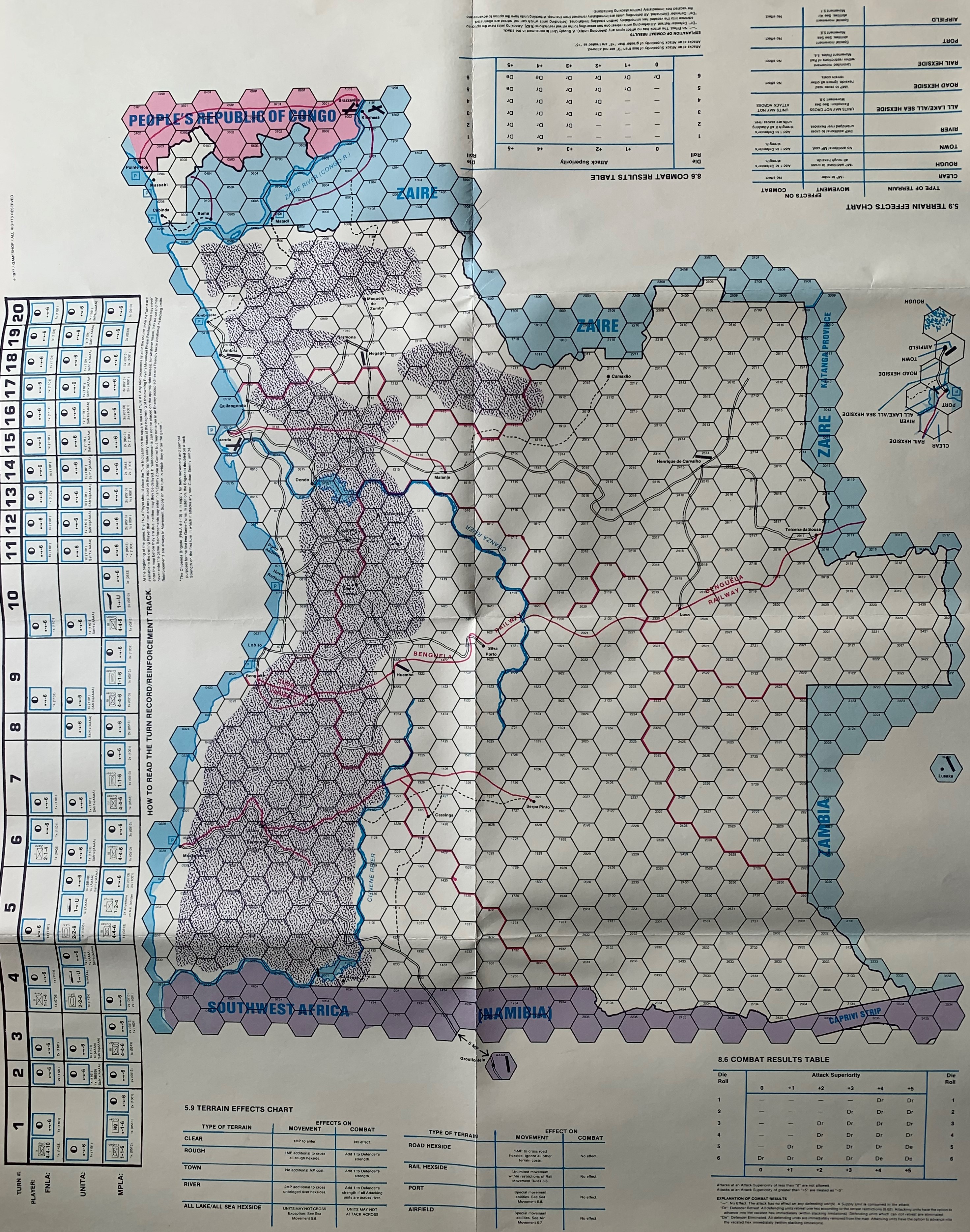 Angola 1979 Map