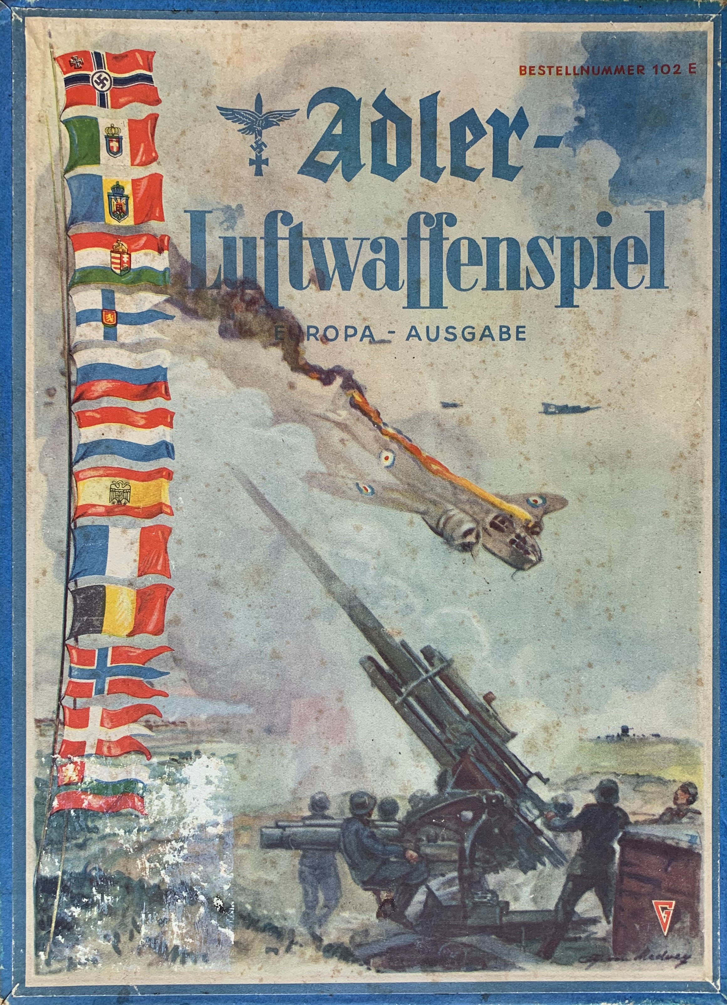 Box cover for Adler Luftwaffenspiel Europa edition