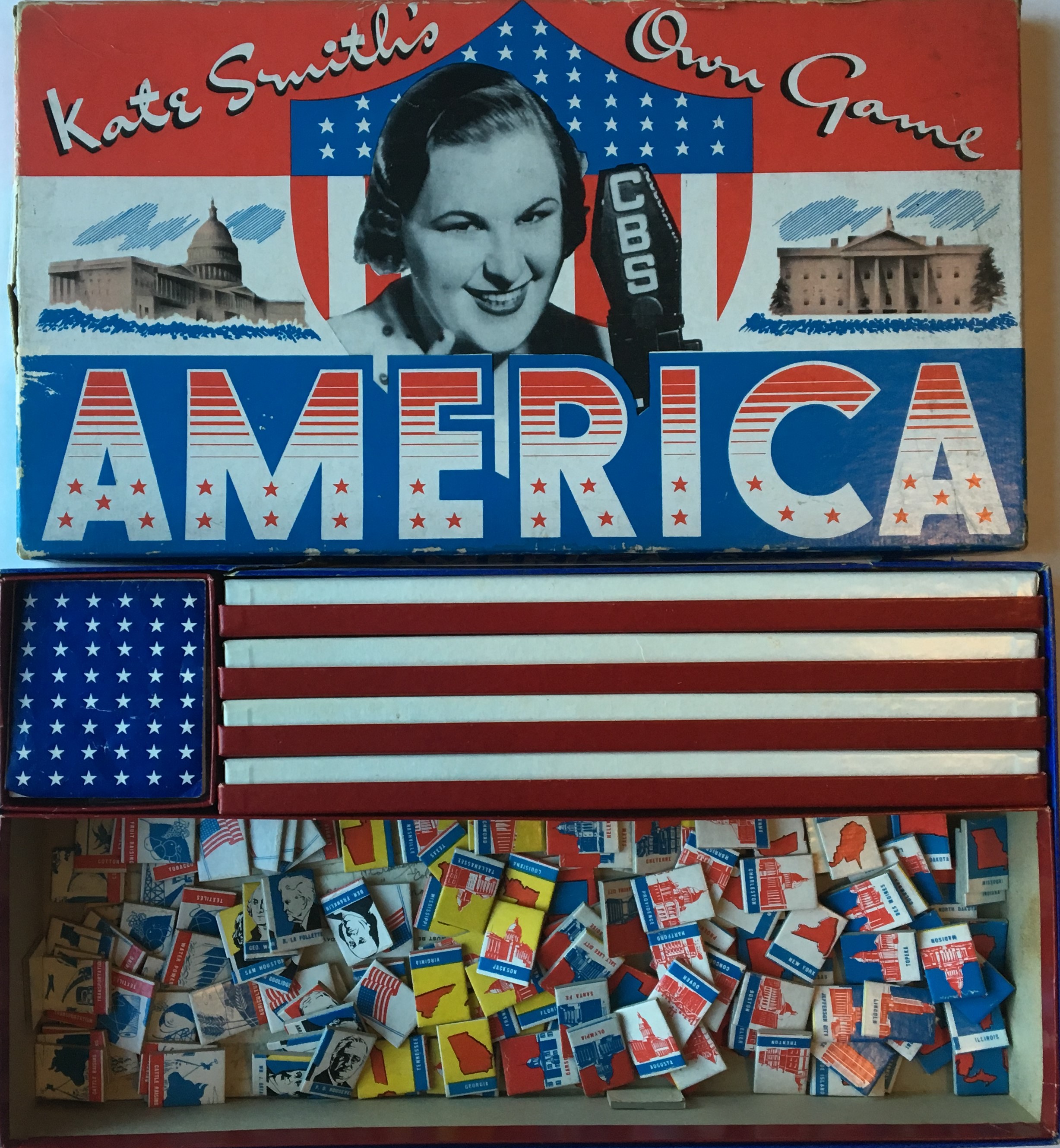 Complete set of America: Kate Smith’s Own Game tiles