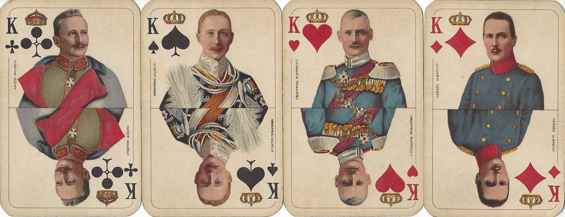 King face cards from the Yenidze Skat deck