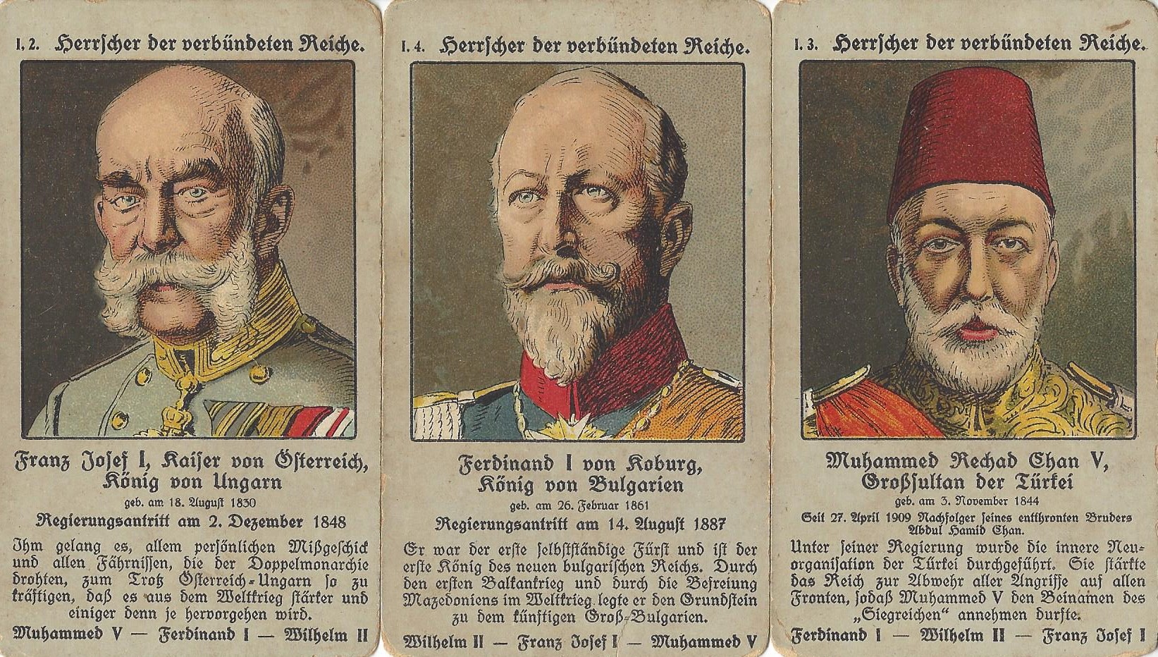 Central Power national leaders from a Quartett card deck