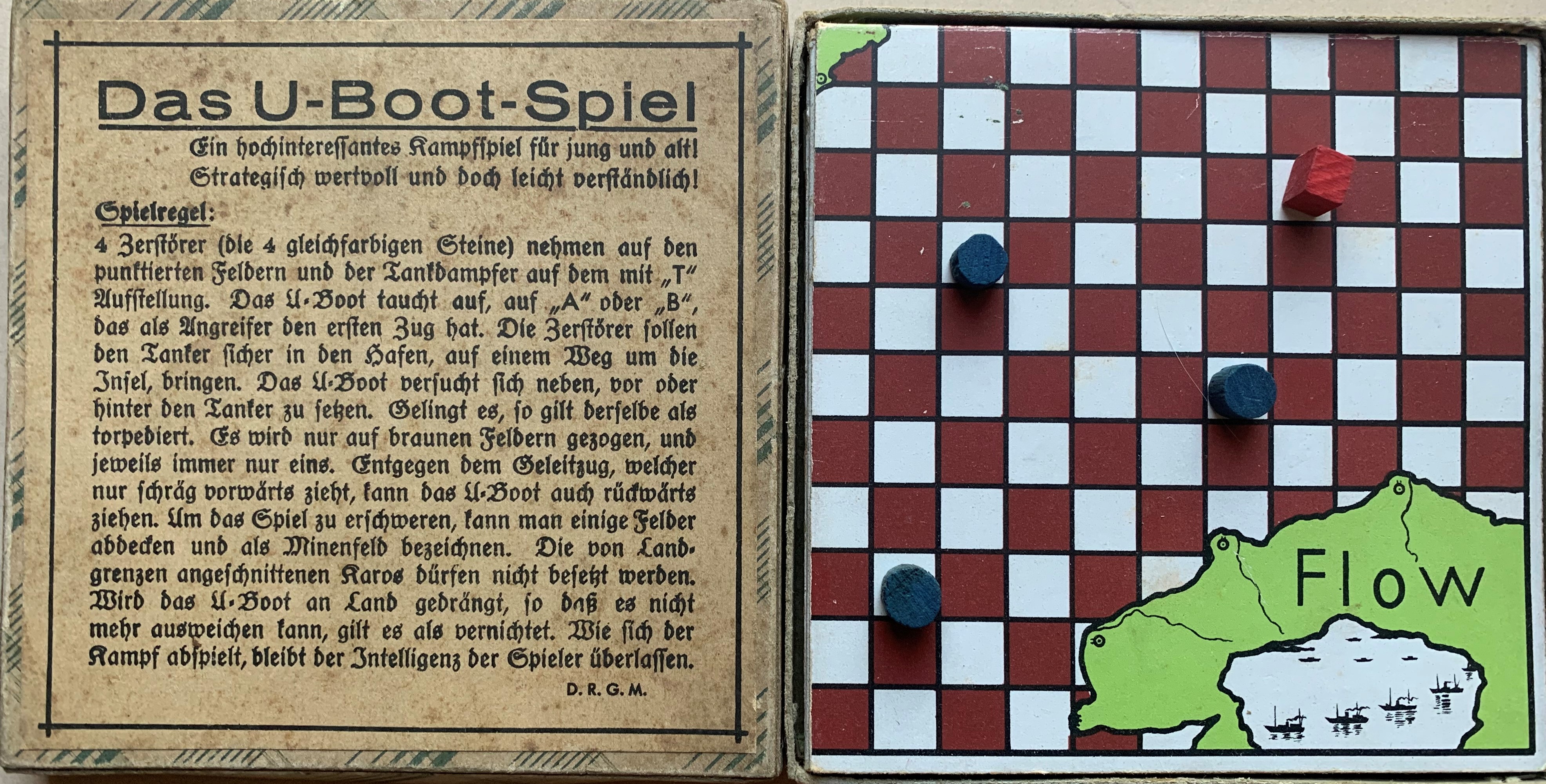 Game board for Das U-boot-Spiel