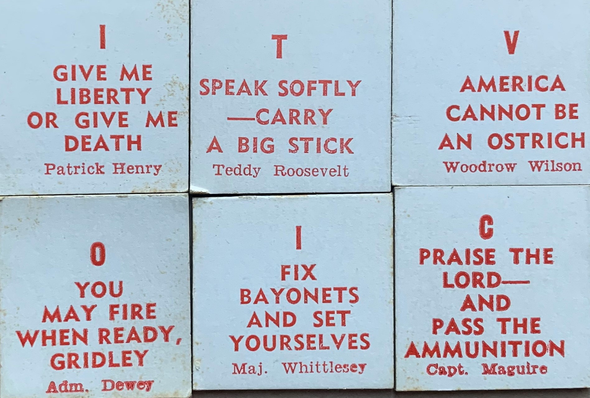 Victo game card showing historical inspirational quotes