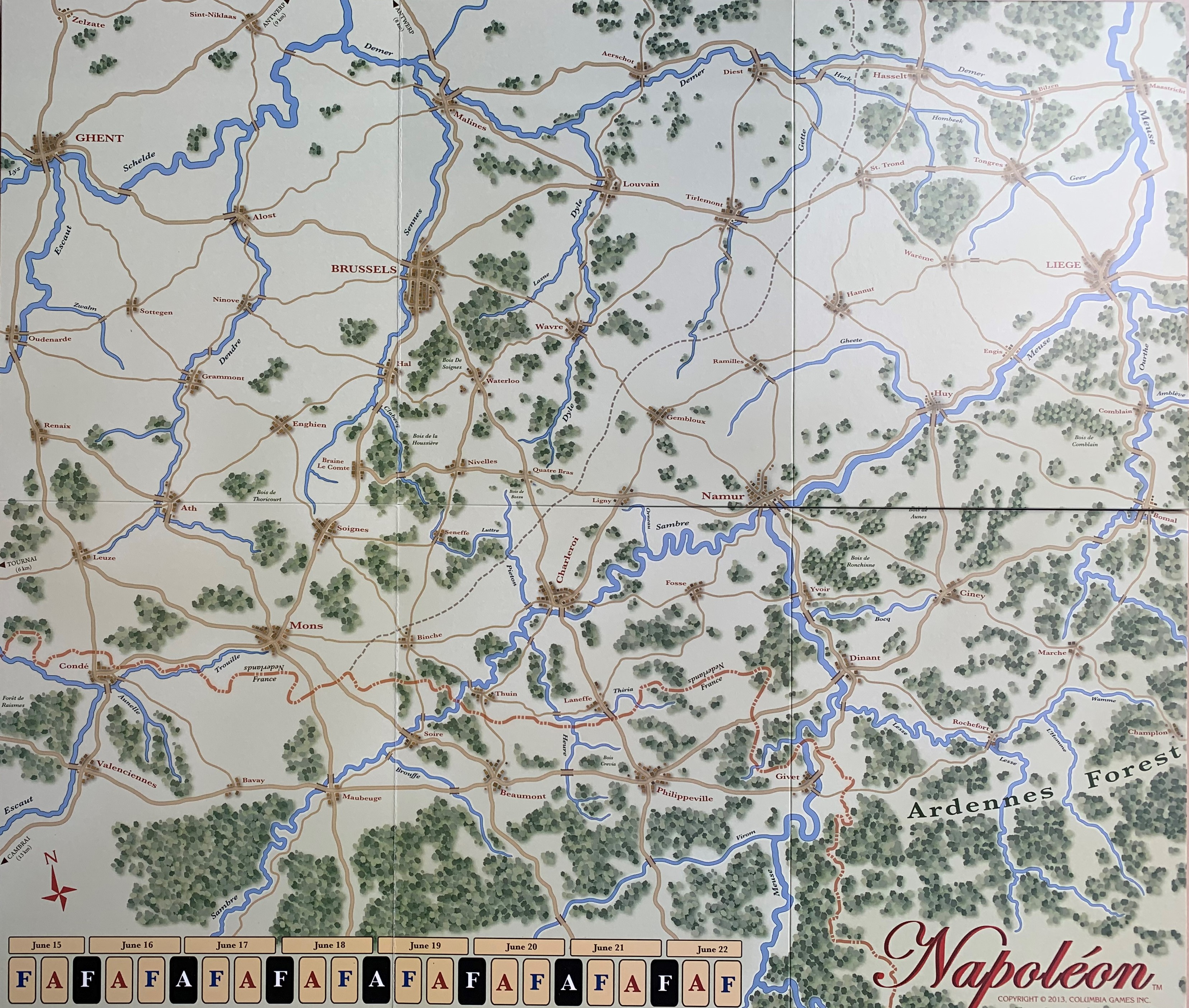 Napoleon Map Board
