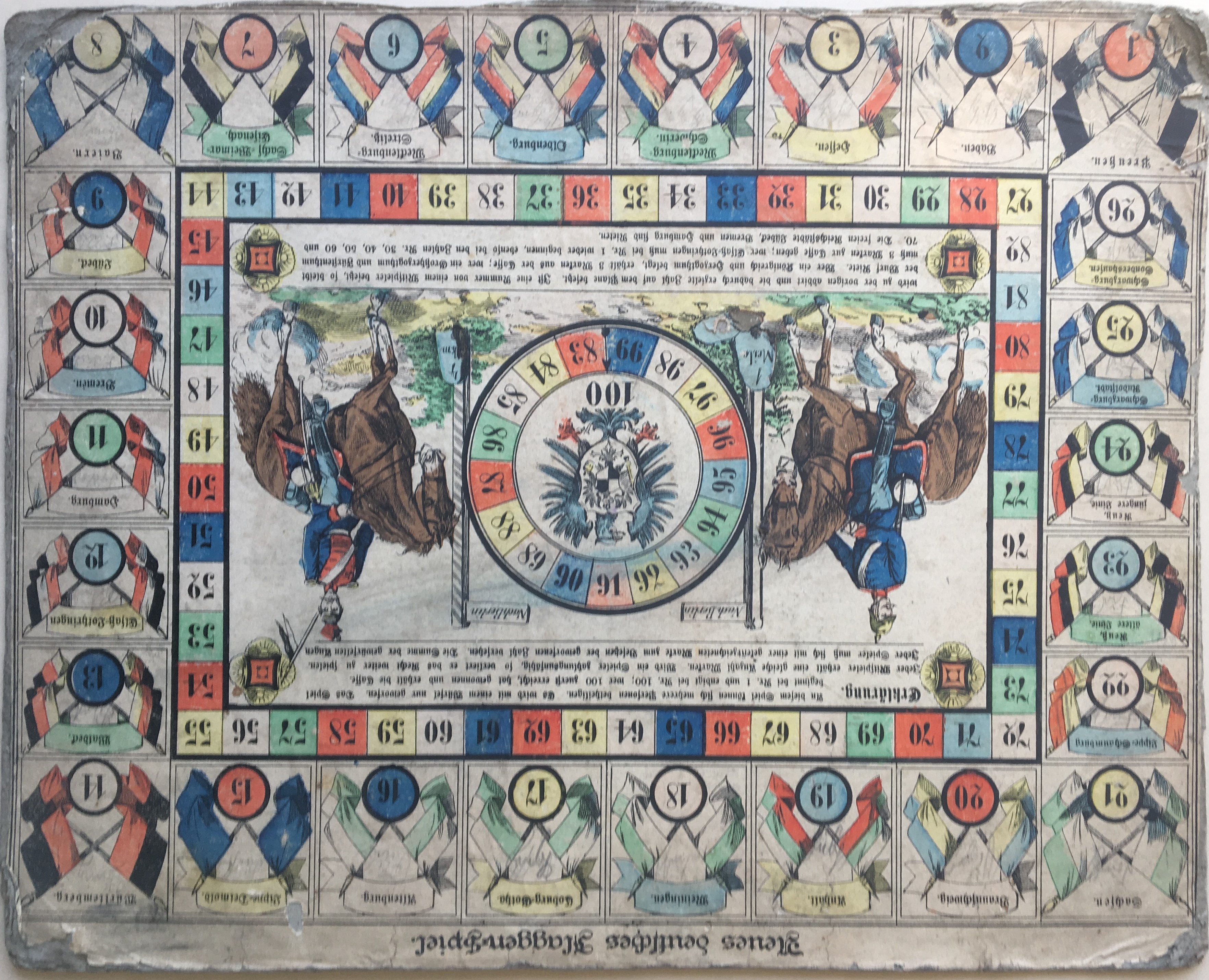 Full board for Neues deutsches Flaggen-spiel