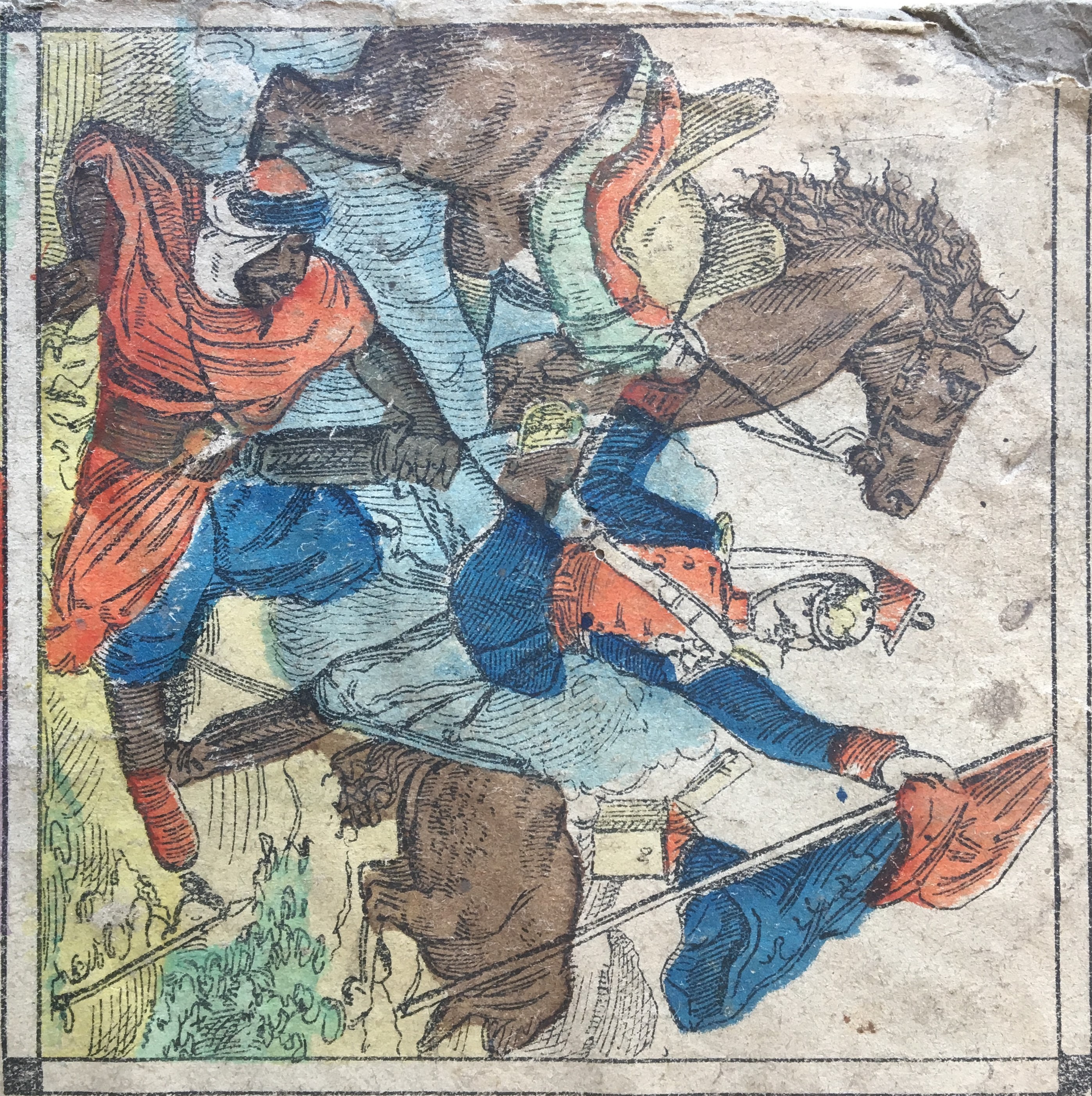 Triumphant lancer scene from Kriegs-Spiel