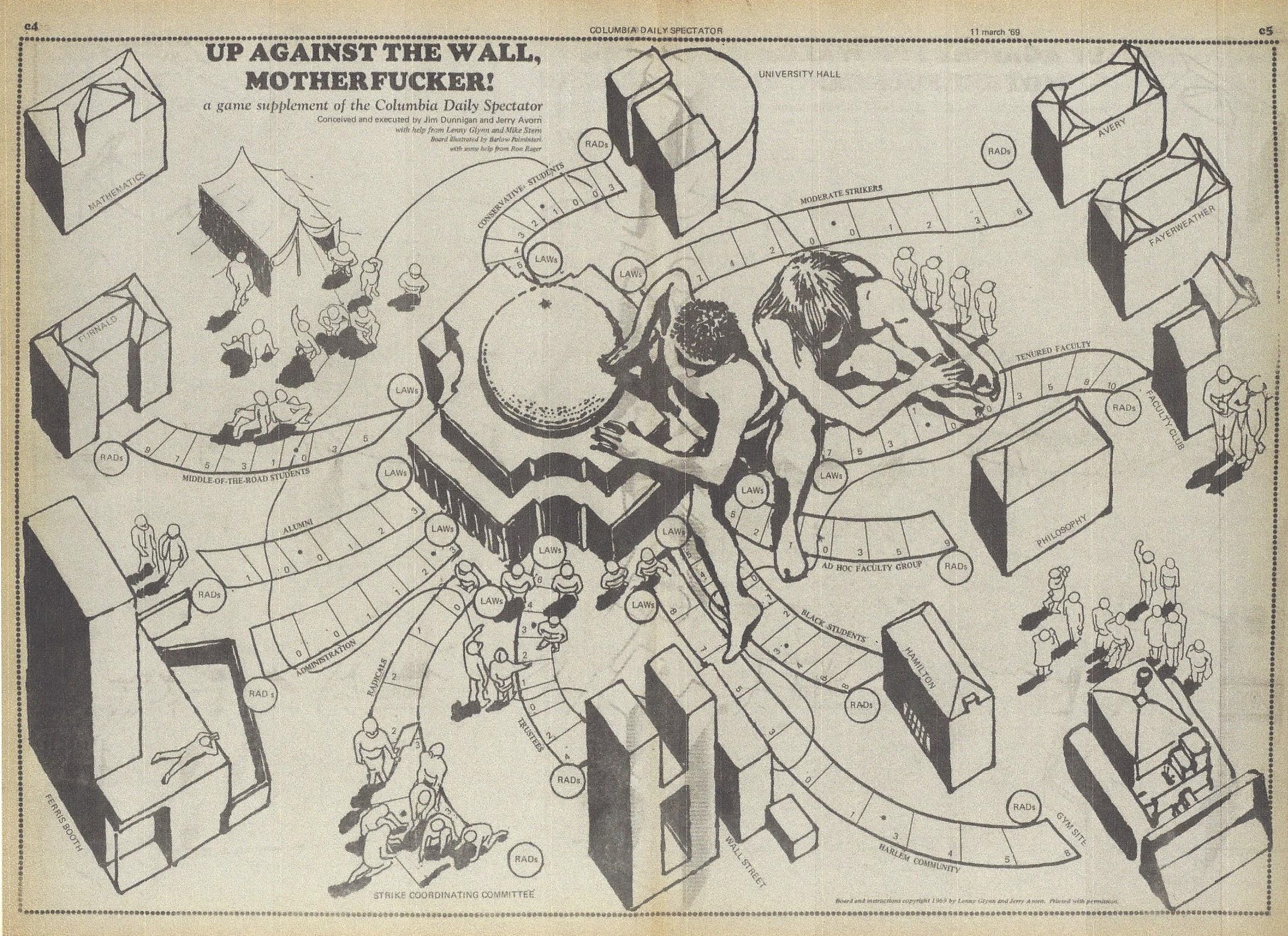 Up Against The Wall Map