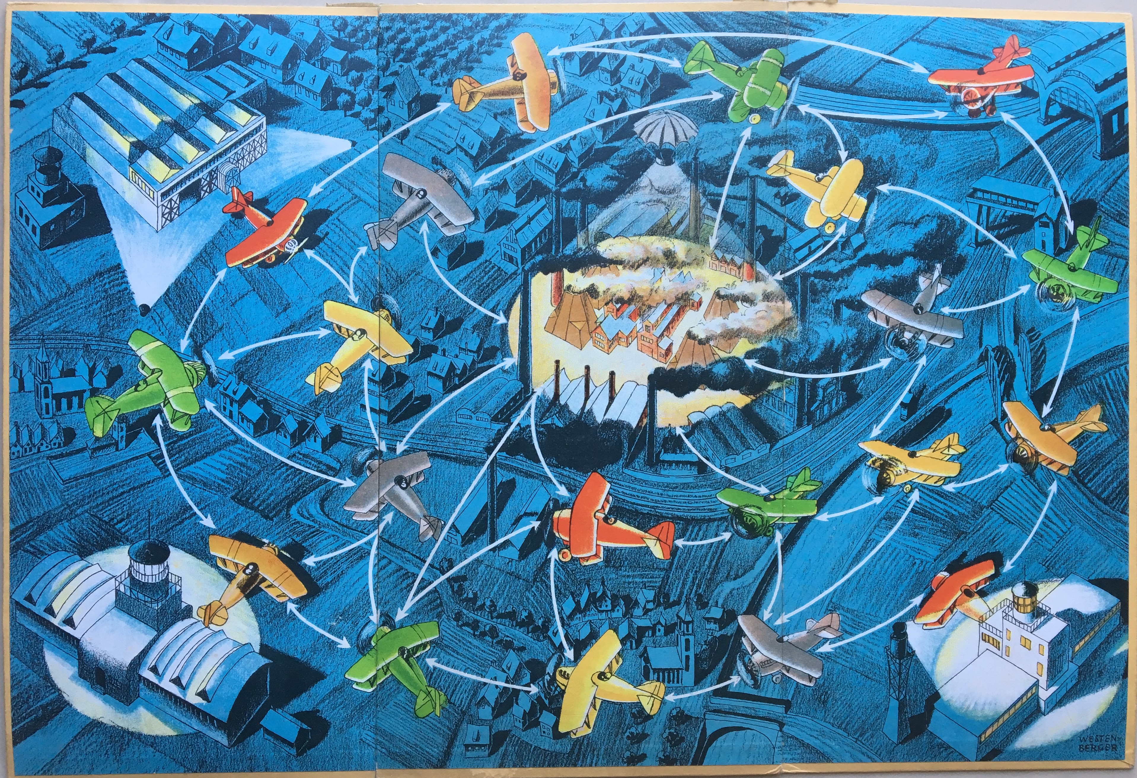 Game board for Luftkampfspiel