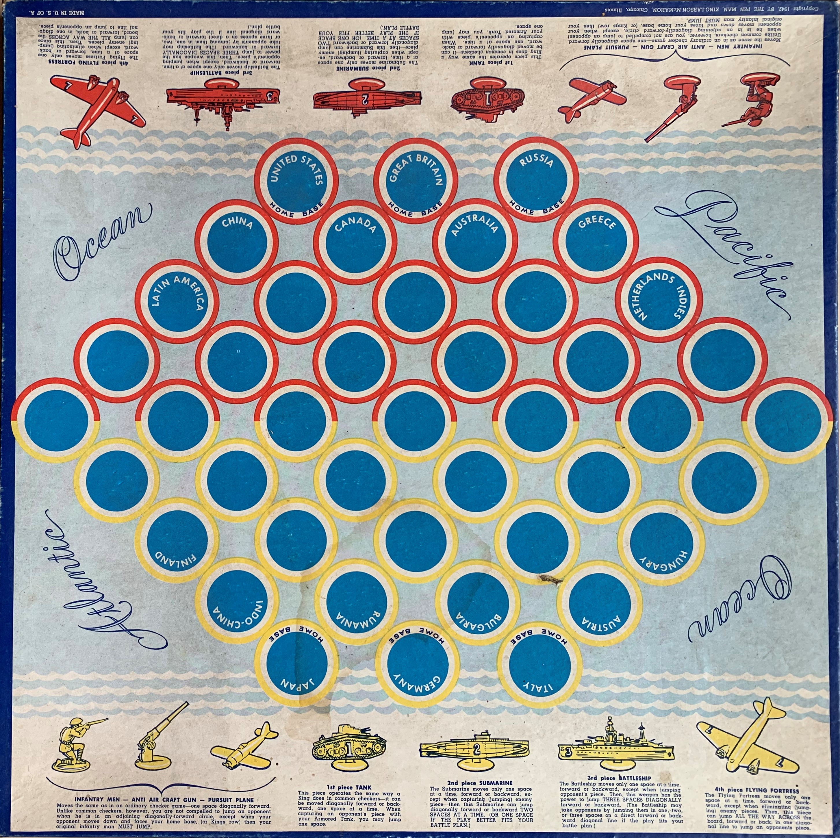 Battle Checkers Board