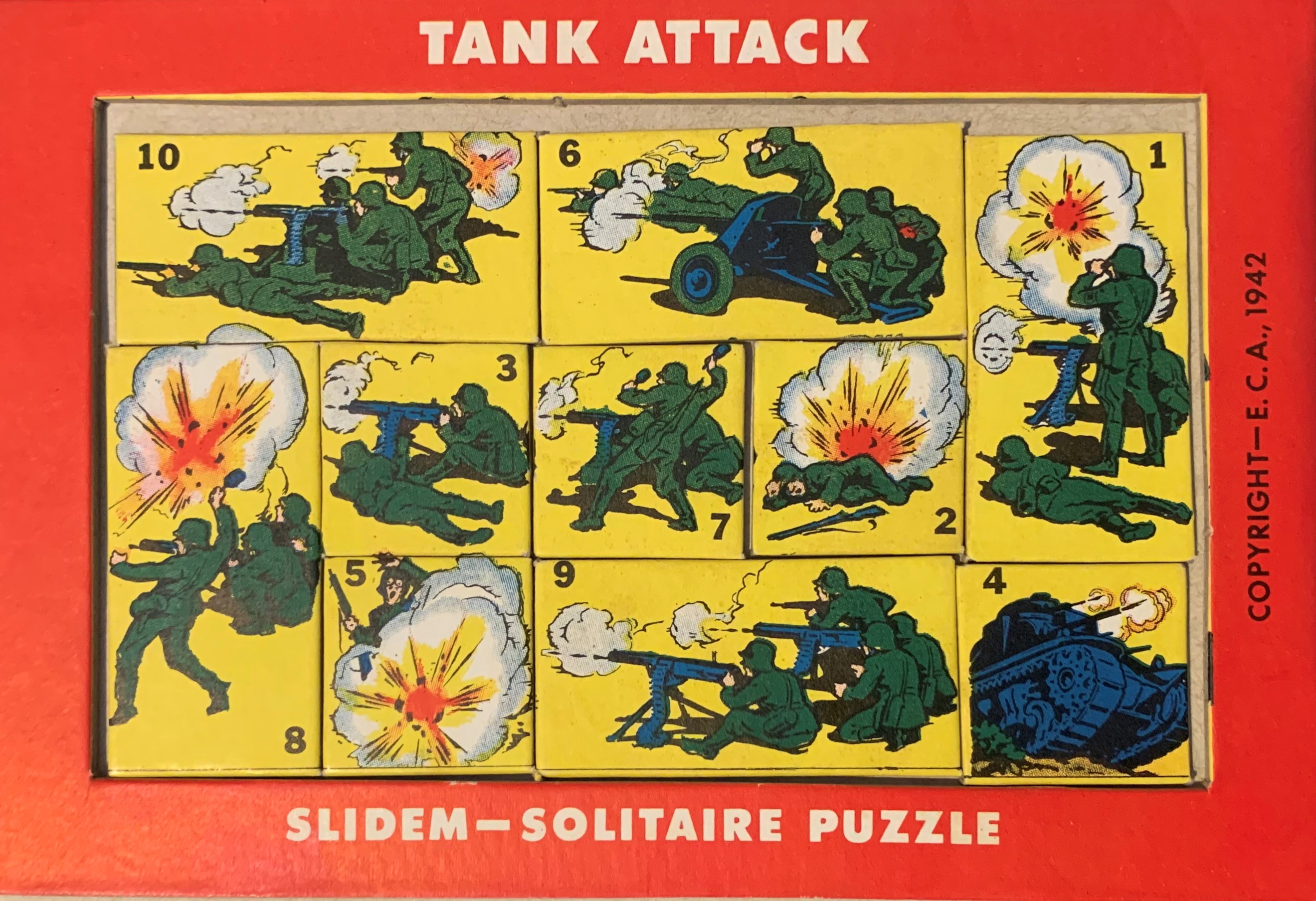 Tank Attack Puzzle Board