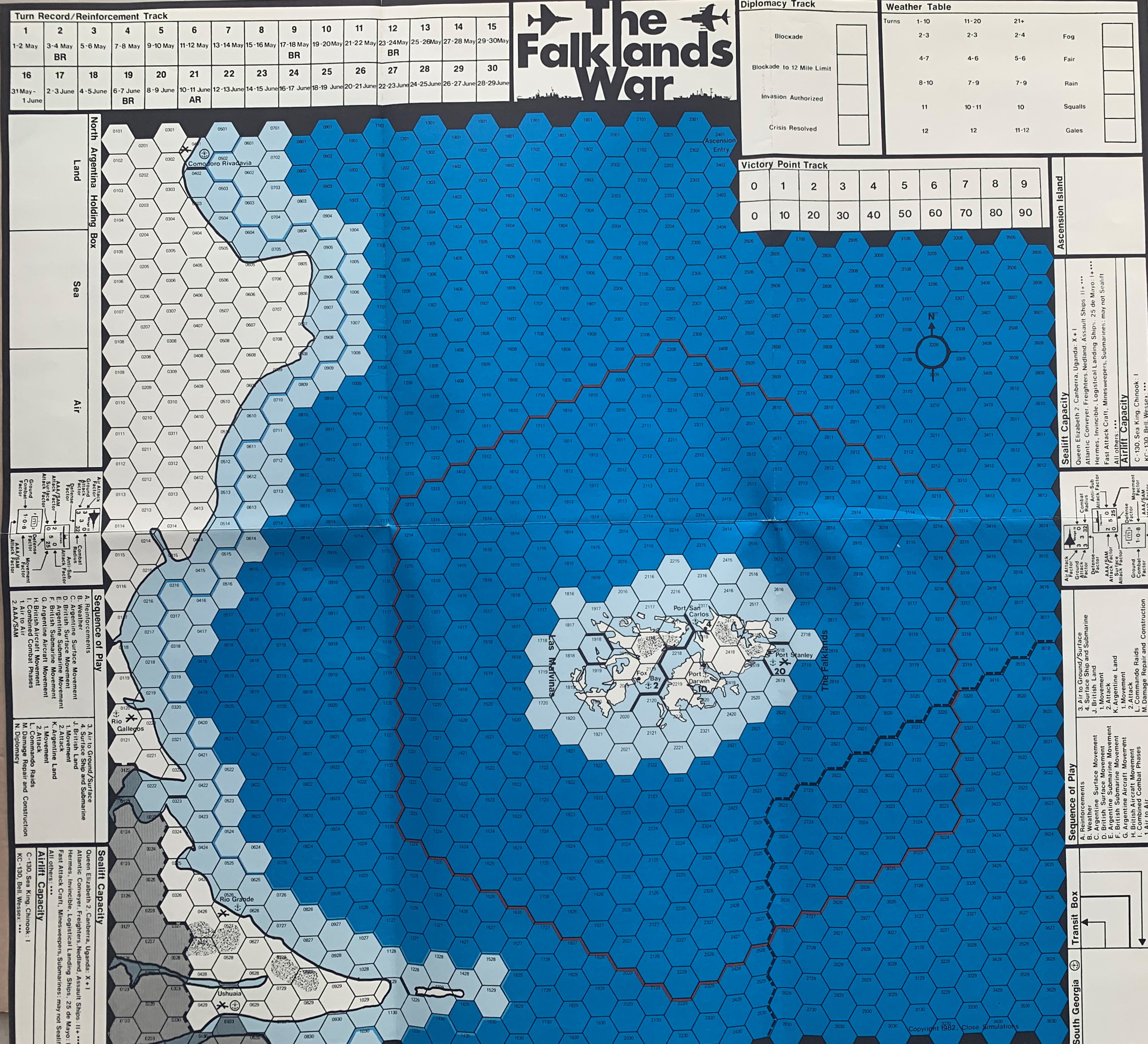 Falklands War Map