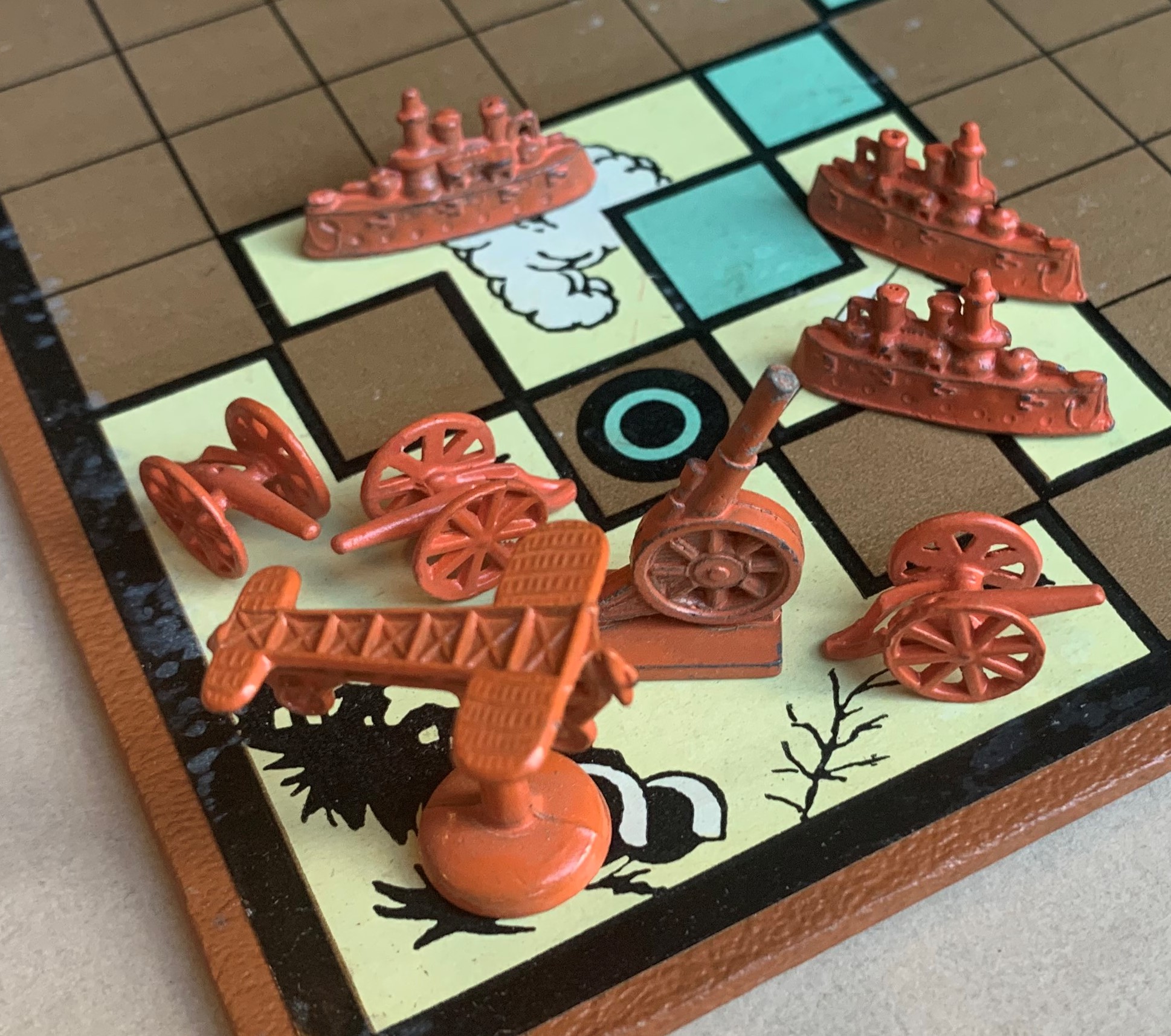 Orange playing pieces from Conflict
