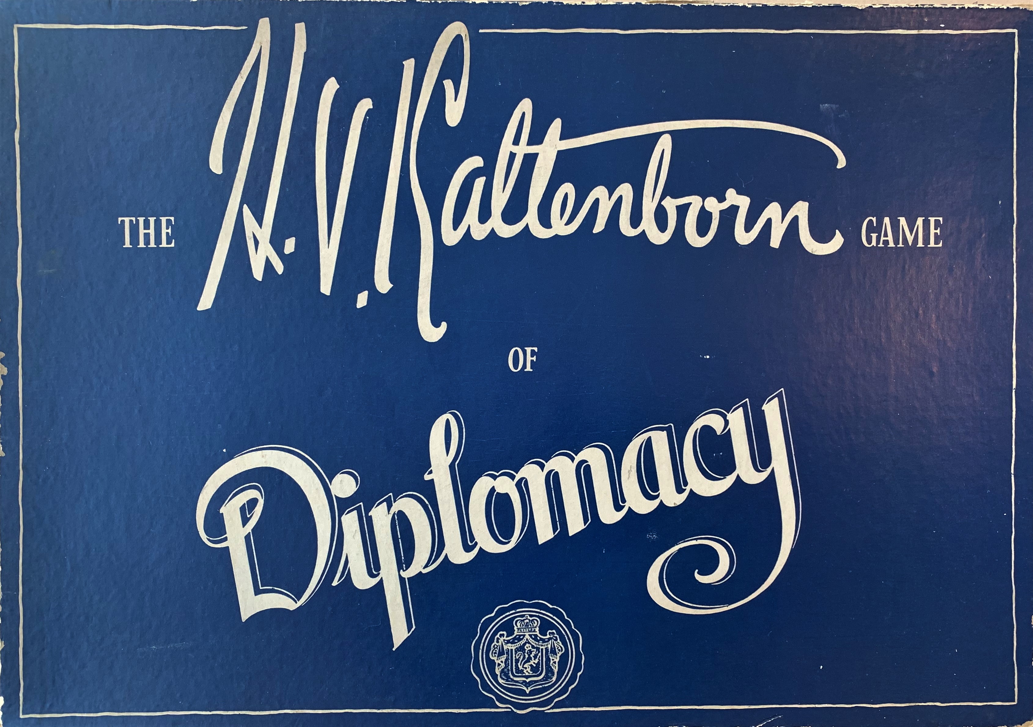 Box cover for The H.V. Kaltenborn Game of Diplomacy