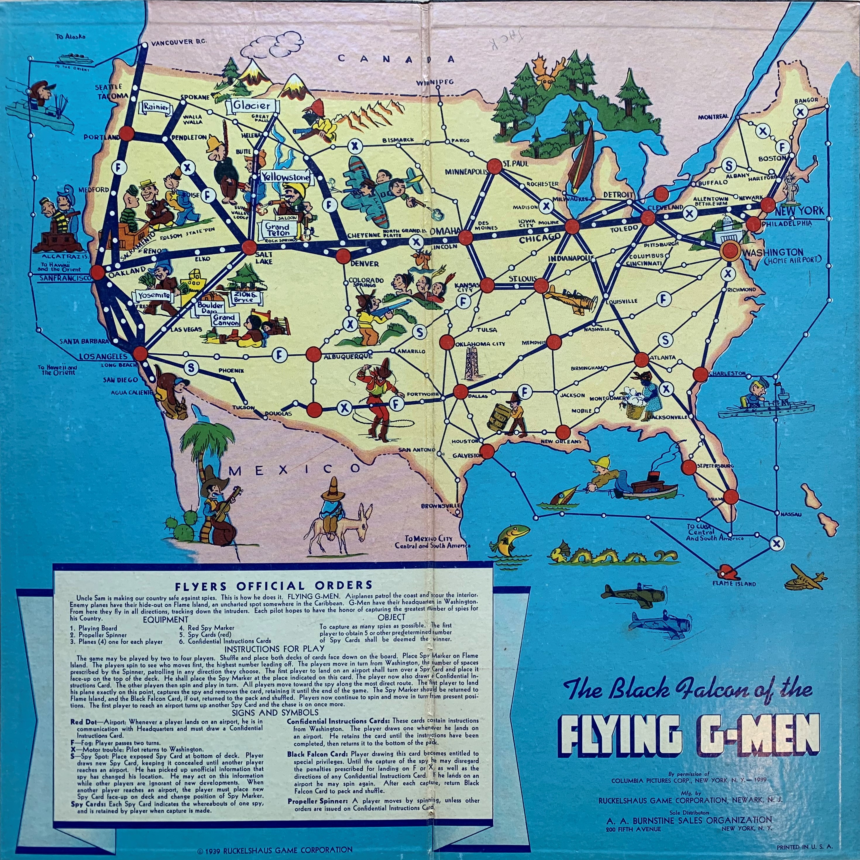 Board for The Black Falcon of the Flying G-Men