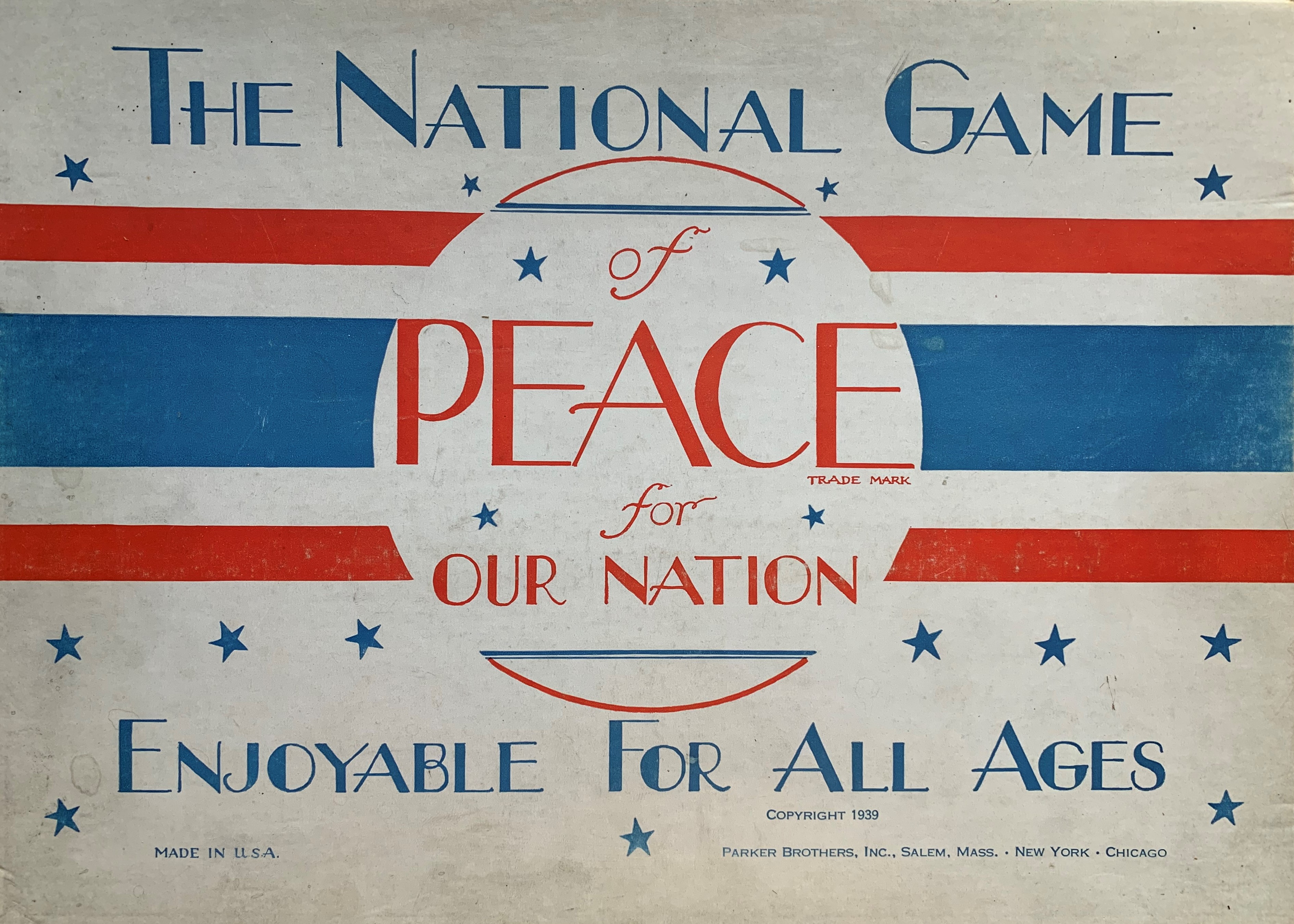 Box cover for The National Game of Peace for Our Nation