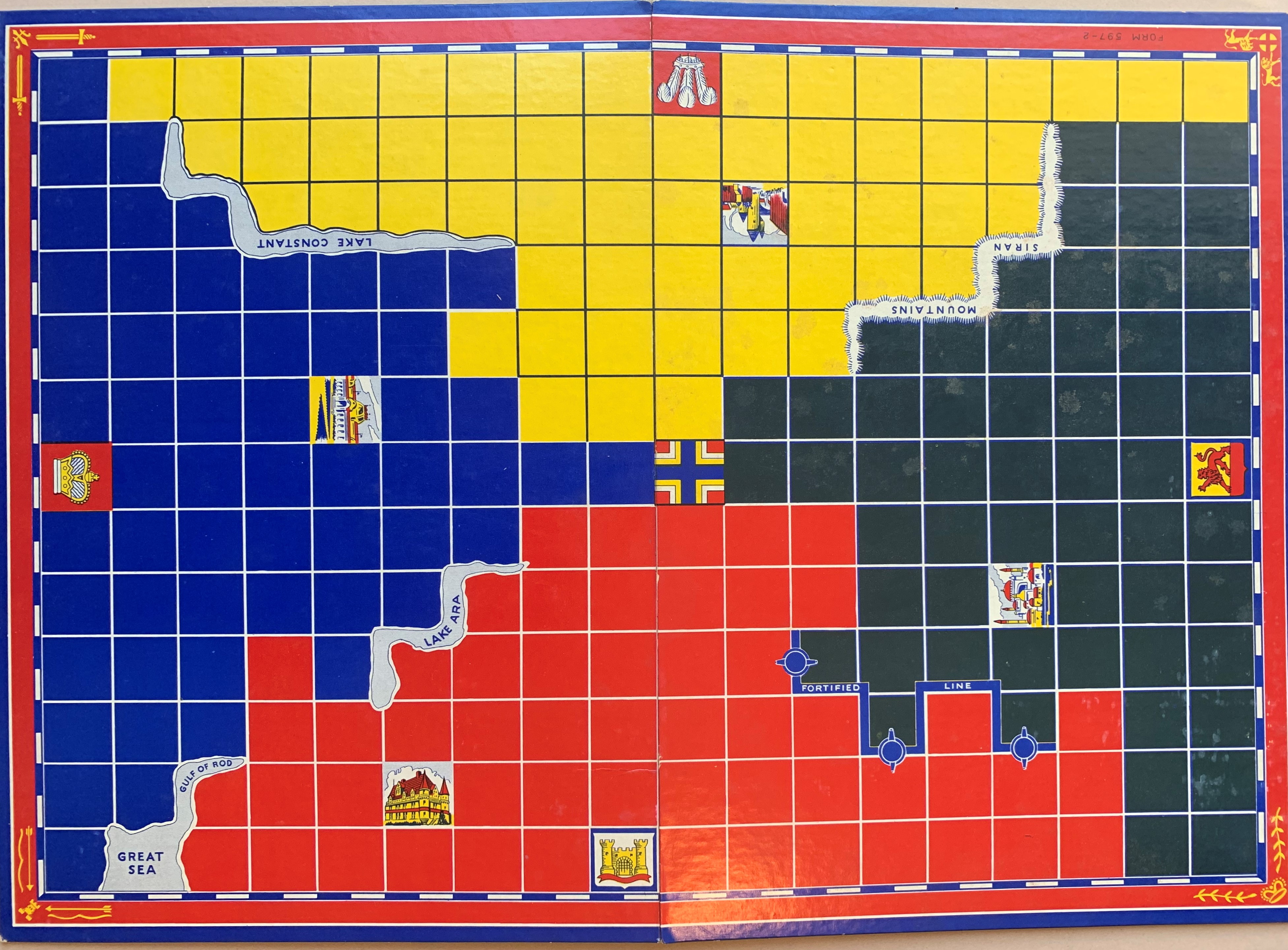 Board for International Game of Spy
