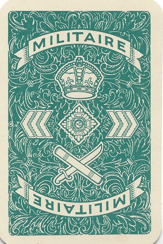 Card backs from the Militaire card game