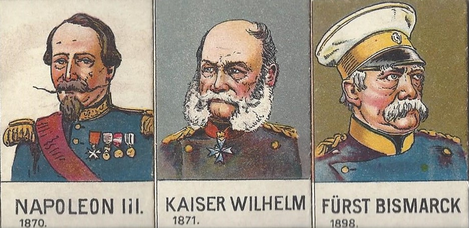 Illustration of Napoleonic Old Guard soldiers from a 19th-century game board