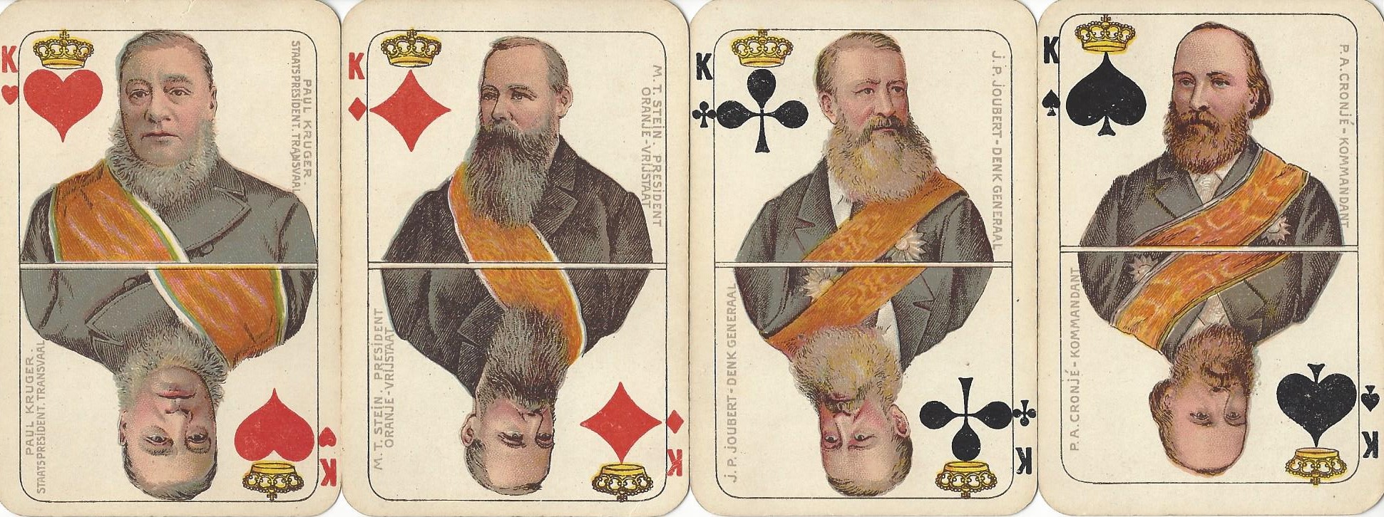 King cards from the Boer deck