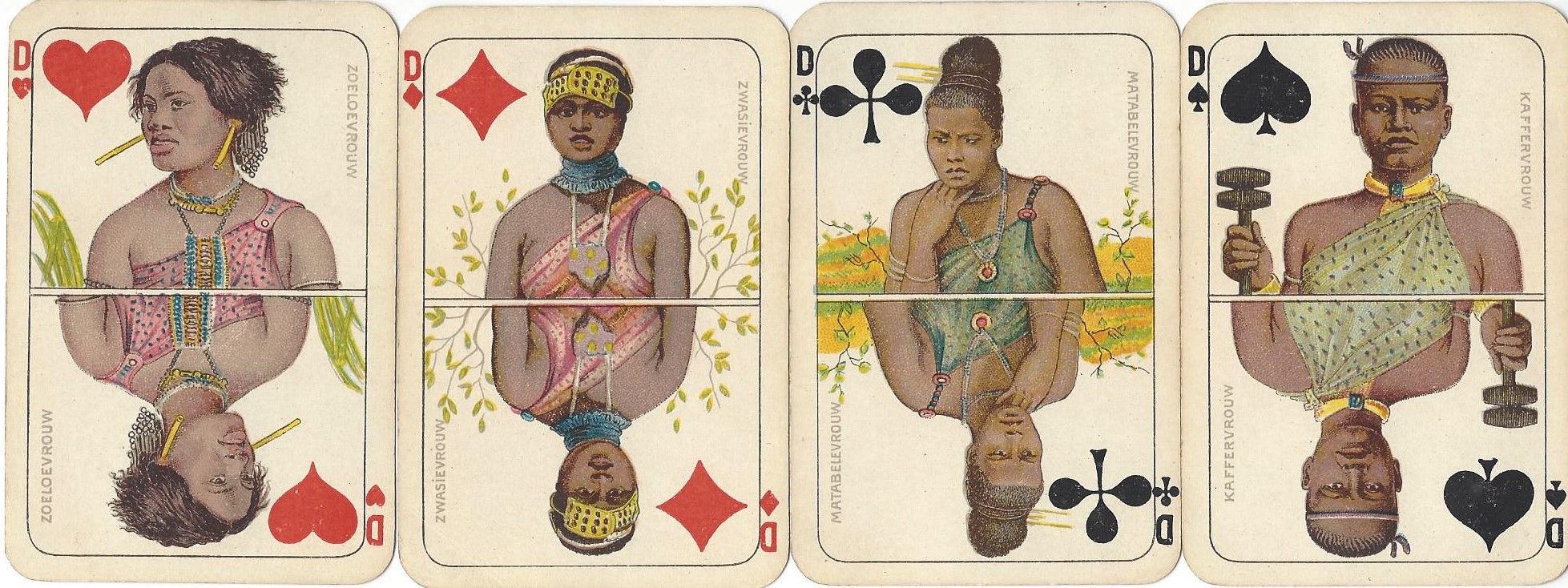 Queen cards from the Boer deck