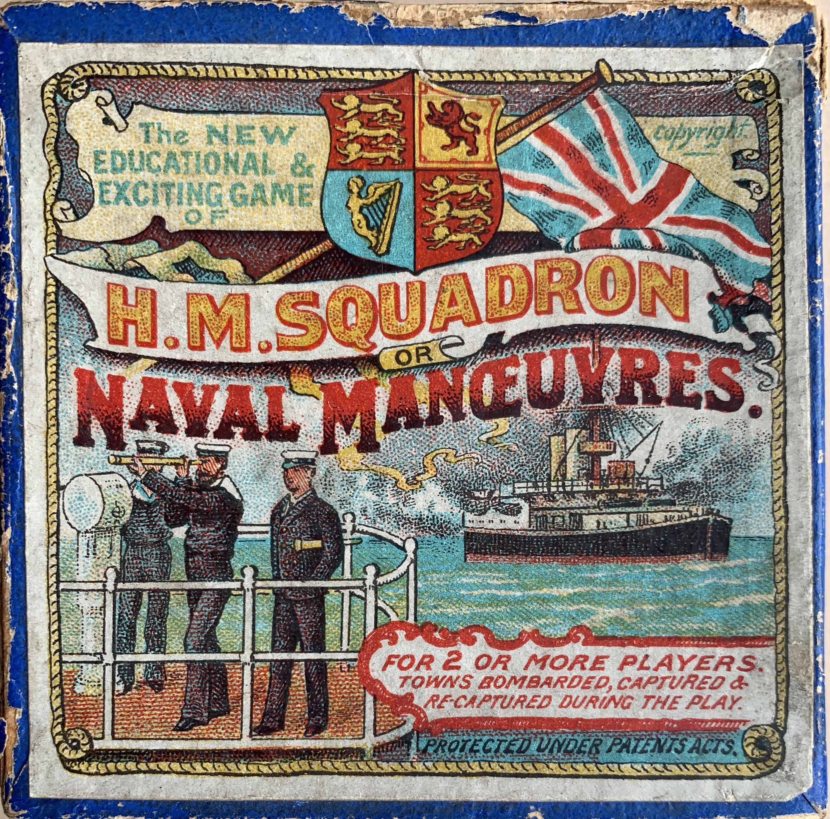 Box top for H.M. Squadron or Naval Manoeuvres