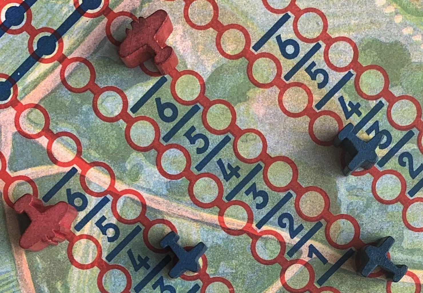 Adler Luftverdigungspiel Pieces Closeup