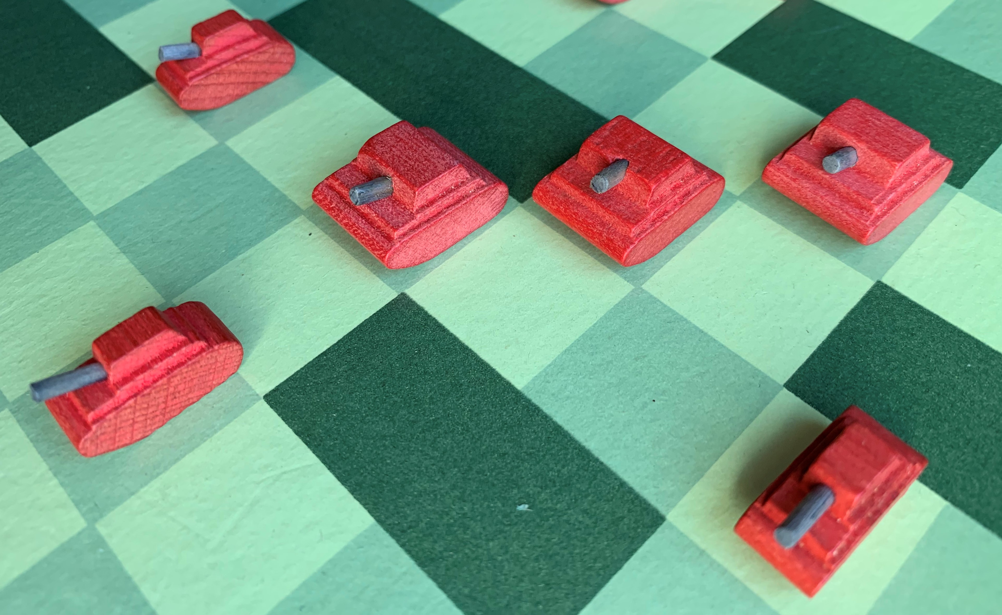 Panzerschlacht Pieces Closeup