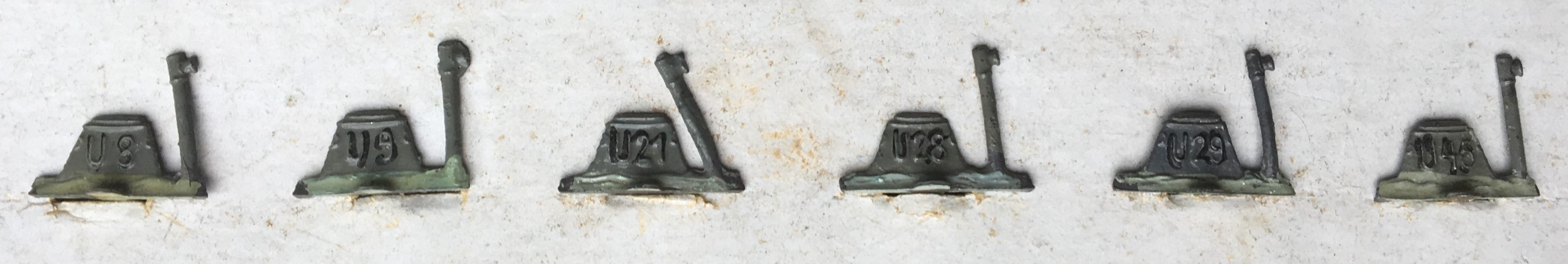 Uboot Numbered Game Pieces Strip