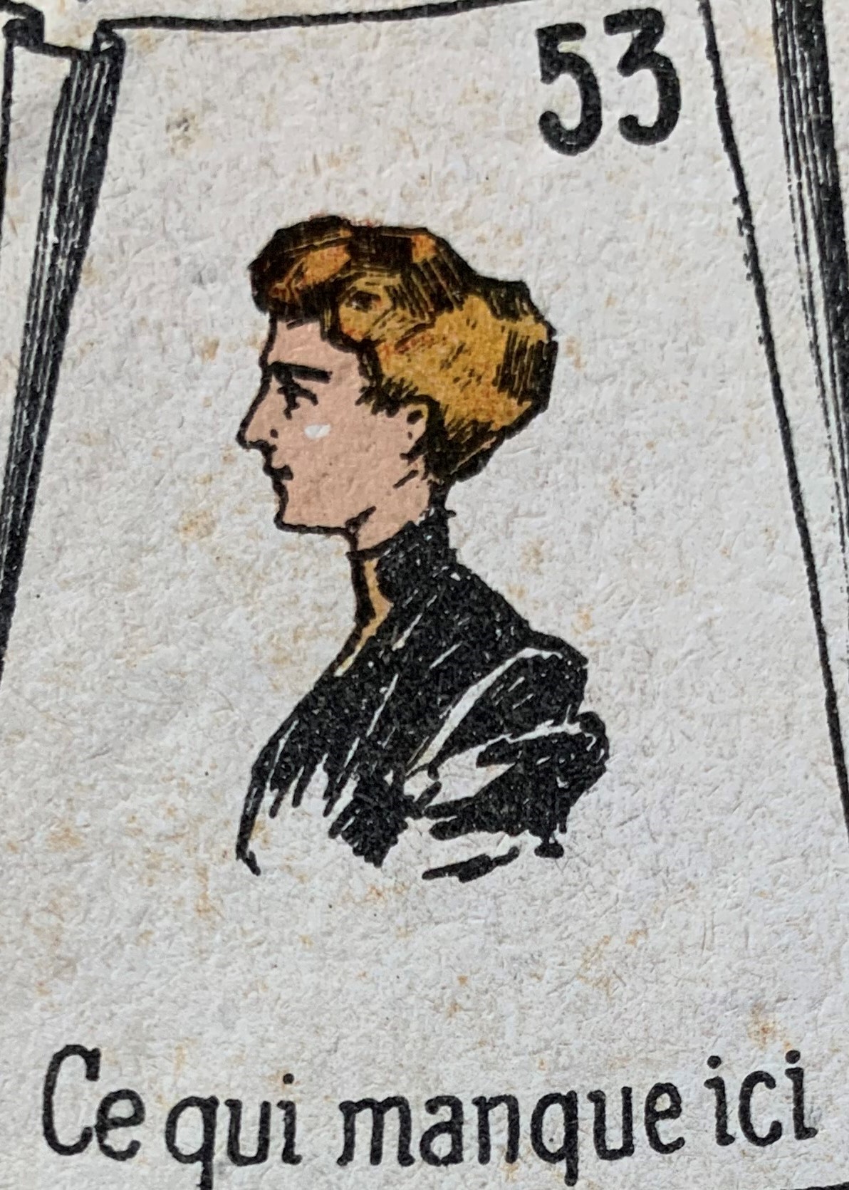 Board panel portrait representing the women left behind