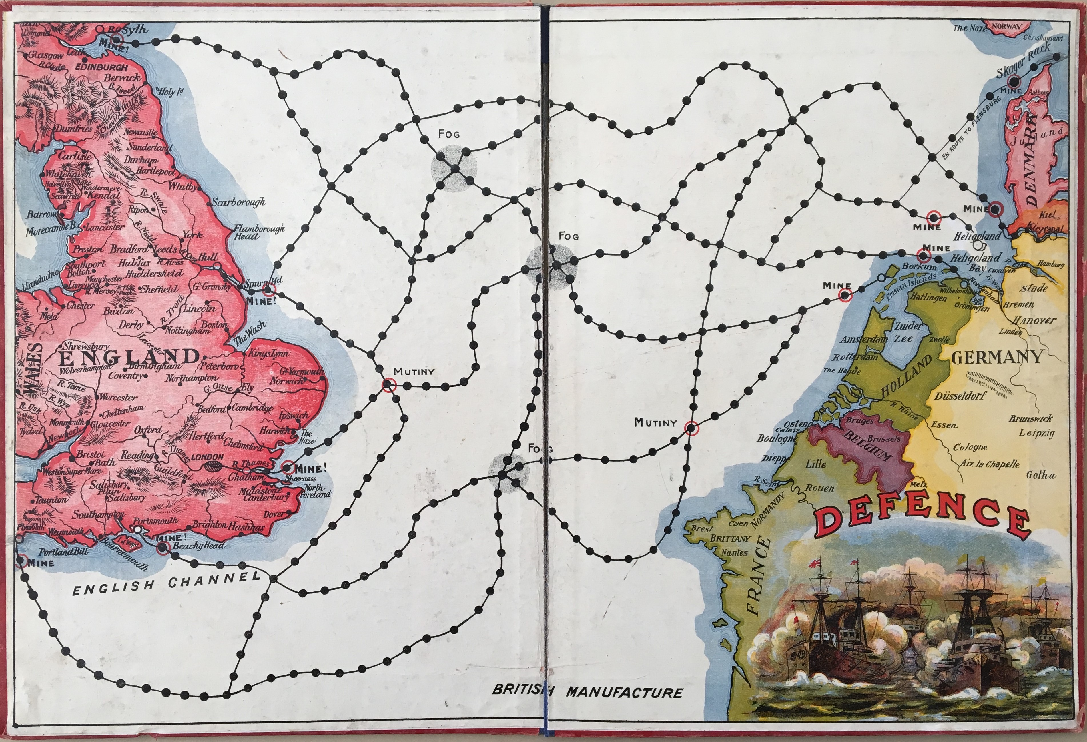 Board for Defence showing the North Sea