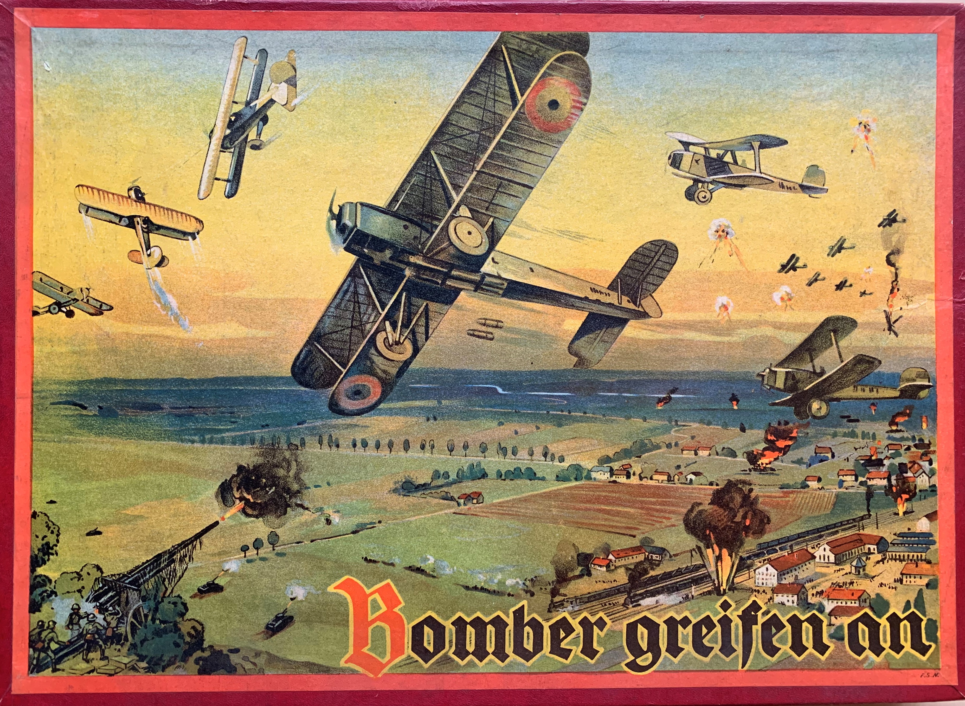 Box cover for Bomber griefen an