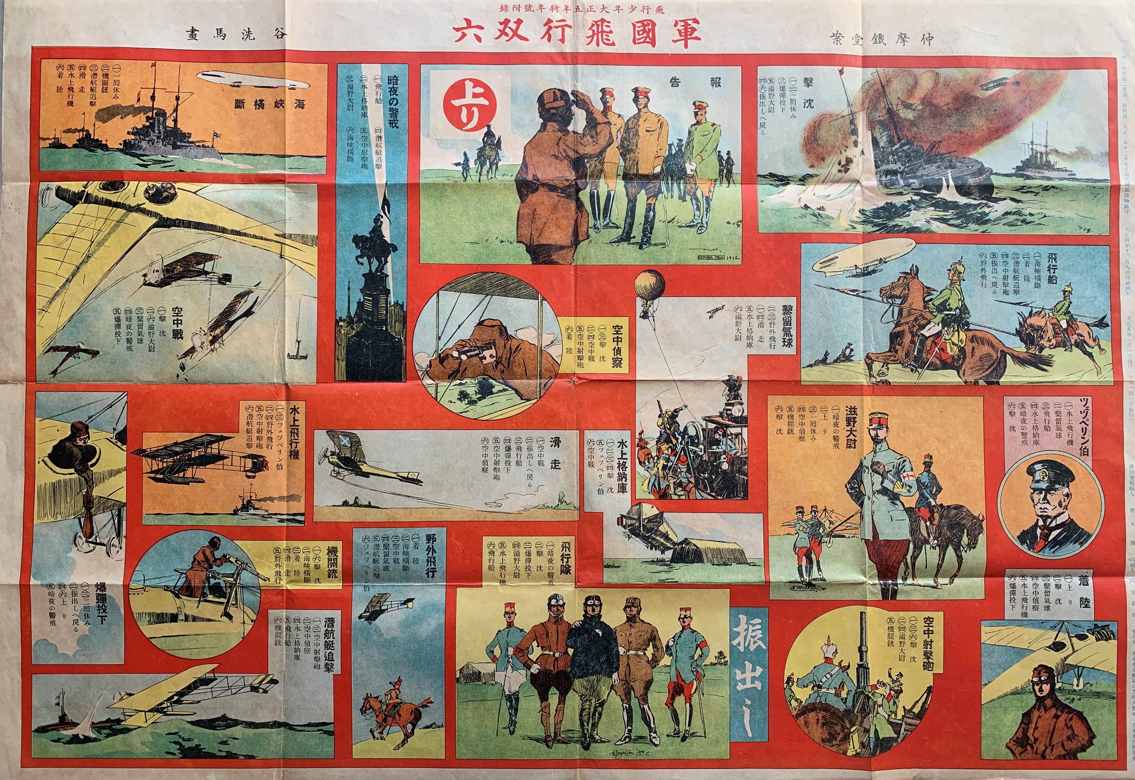Full sheet for Military Aviation sugoroku