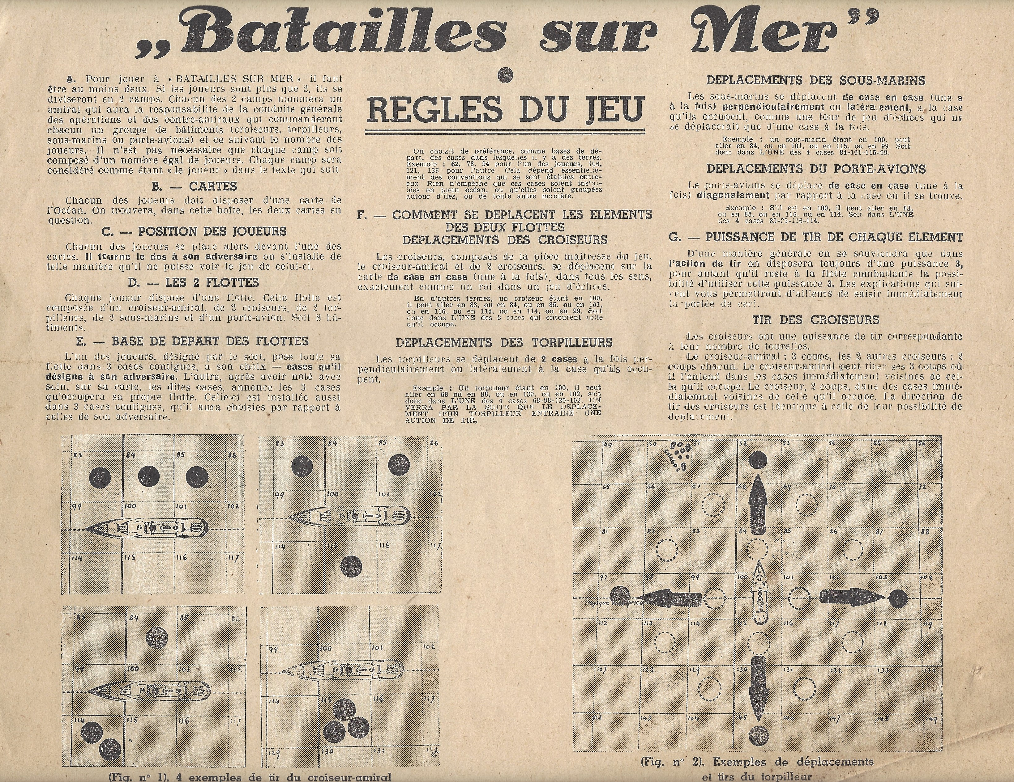 Batailles Sur Mer Rules 1