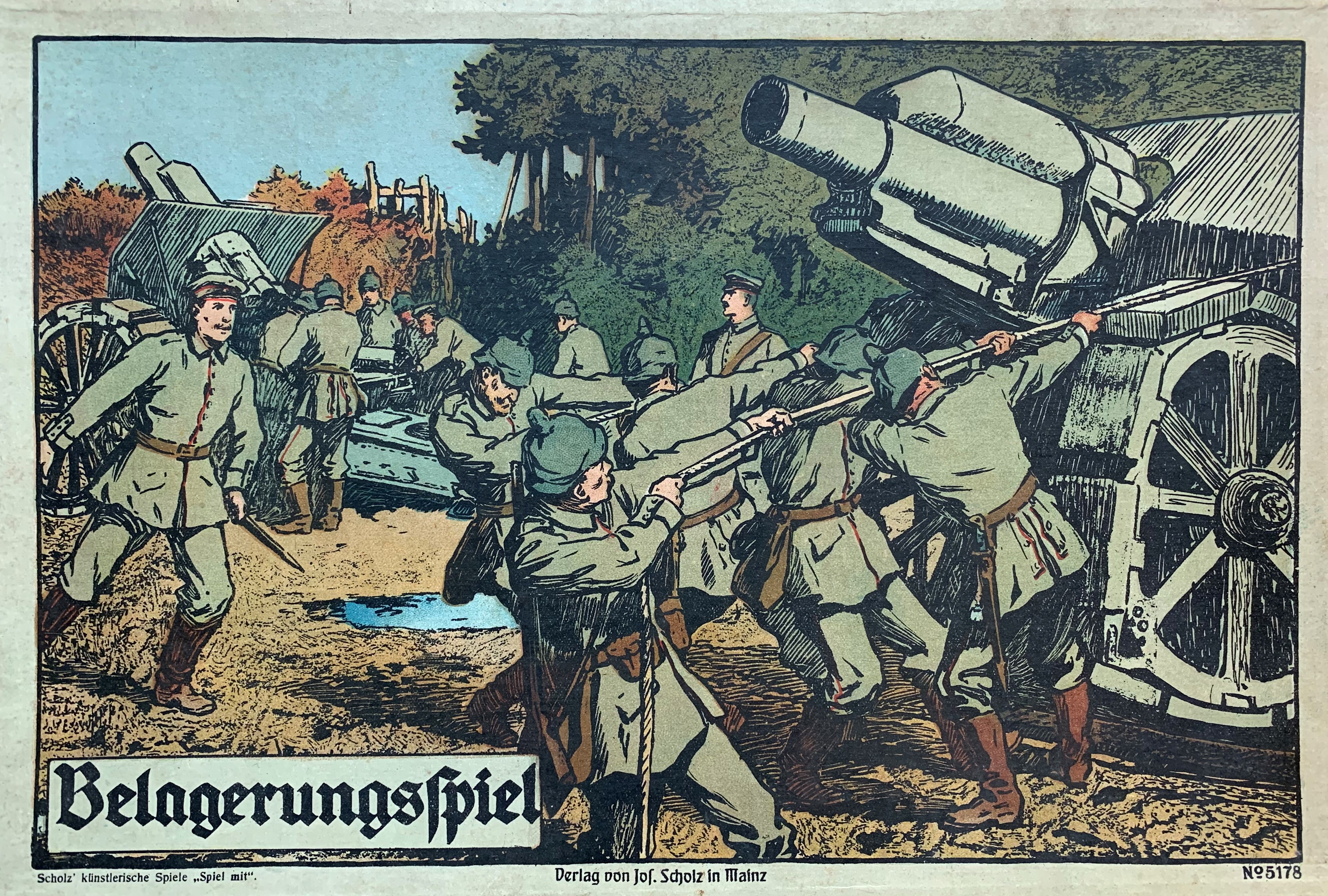 Cover showing crew dragging a 21 cm Morser 10 howitzer