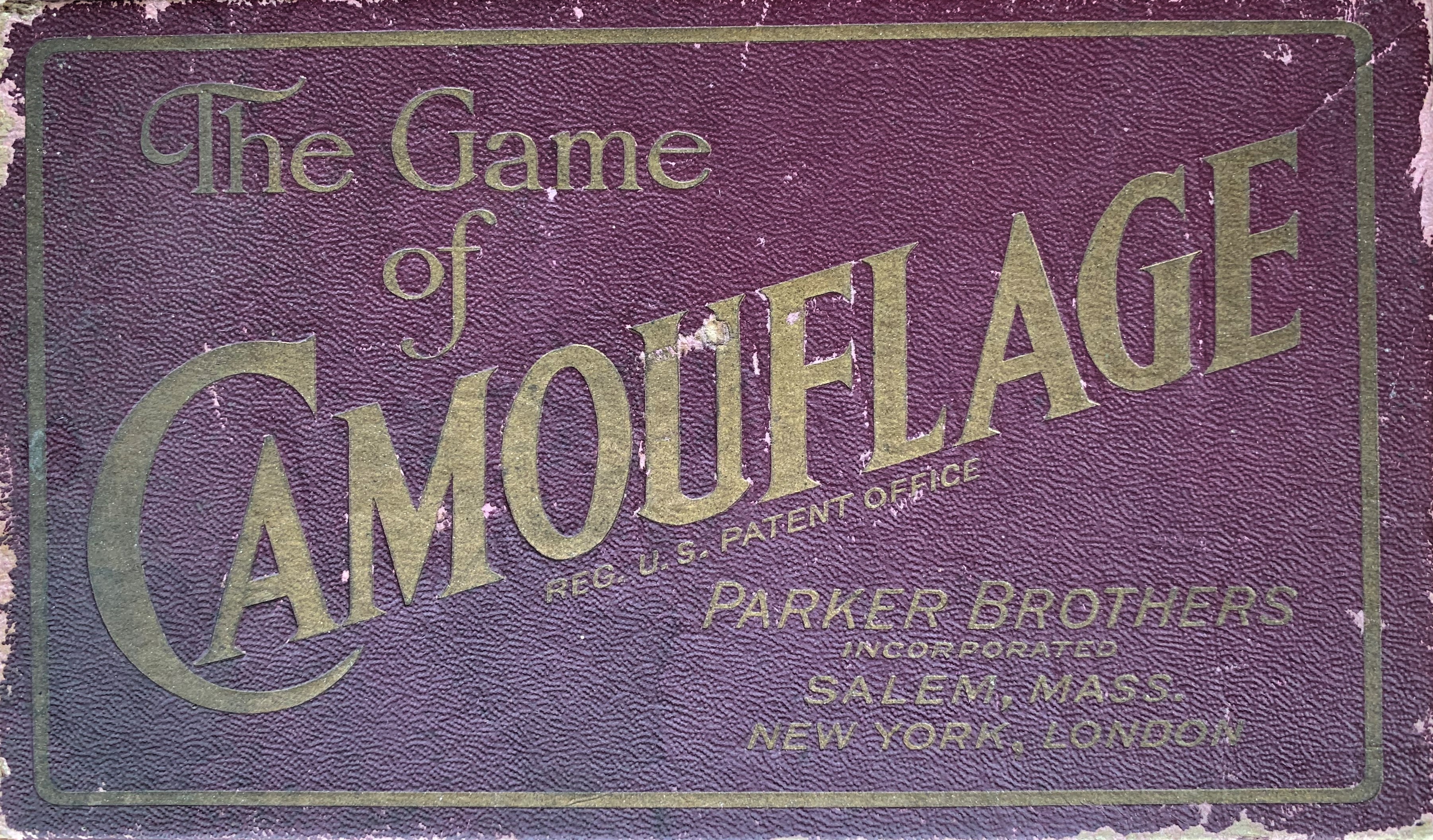 Box cover for Camouflage card game