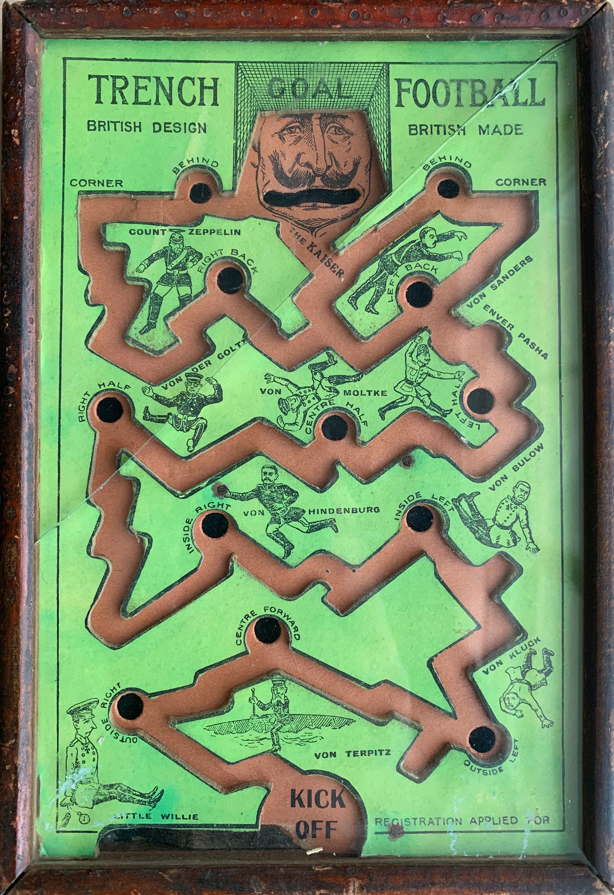 Box for Trench Football maze game