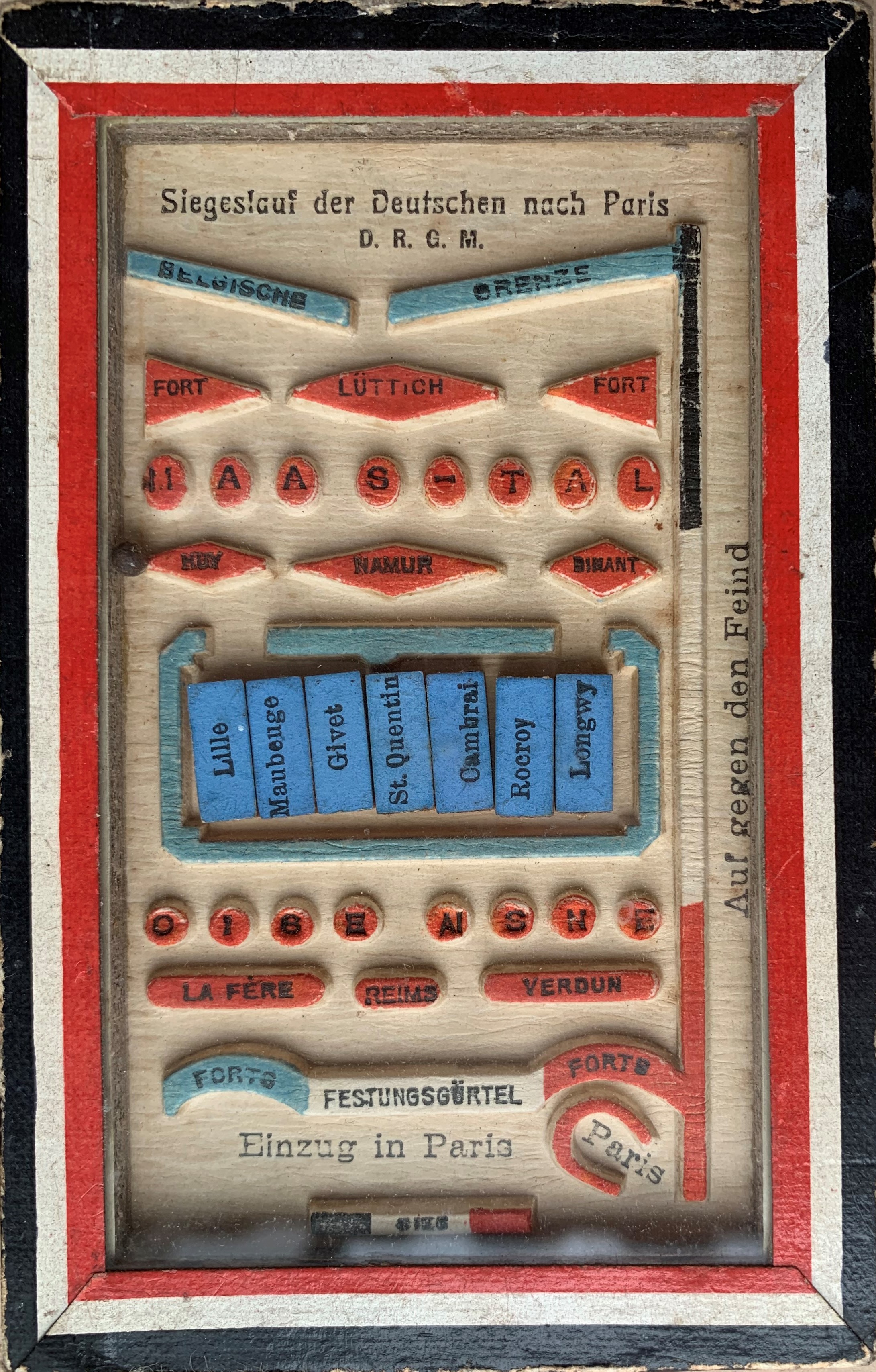 Box for Siegeslauf der Deutschen nach Paris dexterity game